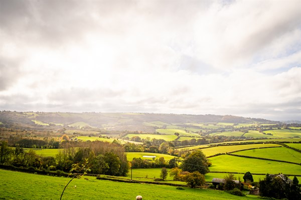 Image depicts the countryside local to Elderwood Parc